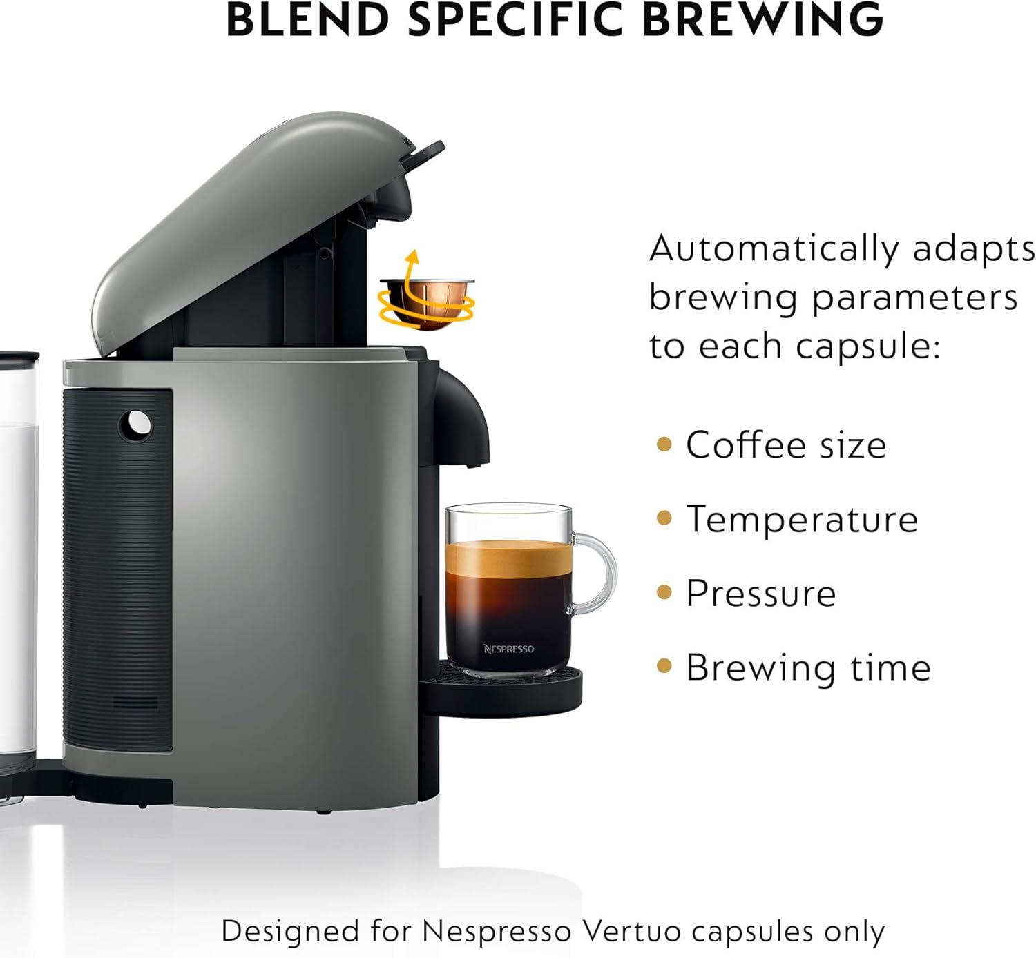 imageBreville Nespresso VertuoPlus Coffee and Espresso Machine by BrevilleGreyGrey