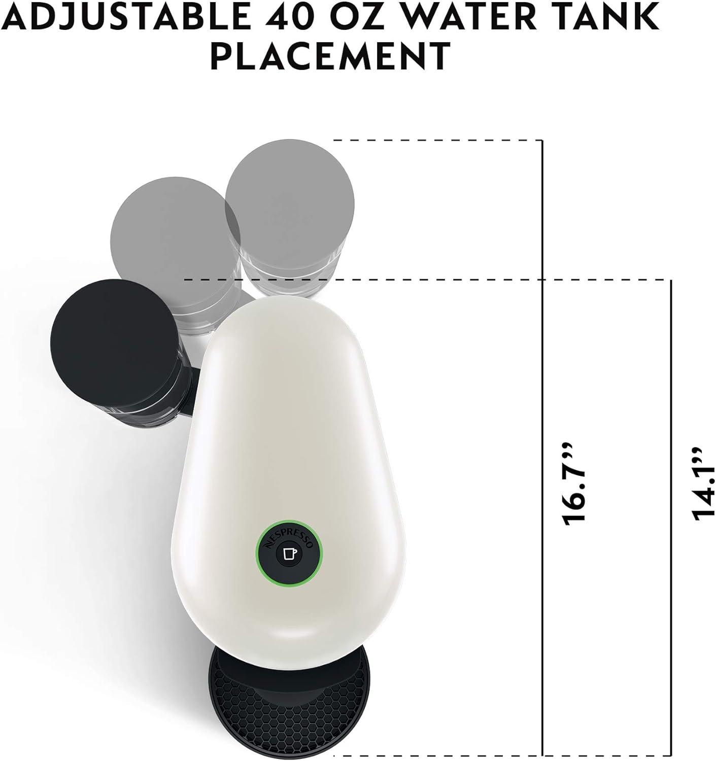 imageBreville Nespresso VertuoPlus Coffee and Espresso Machine with Aeroccino White