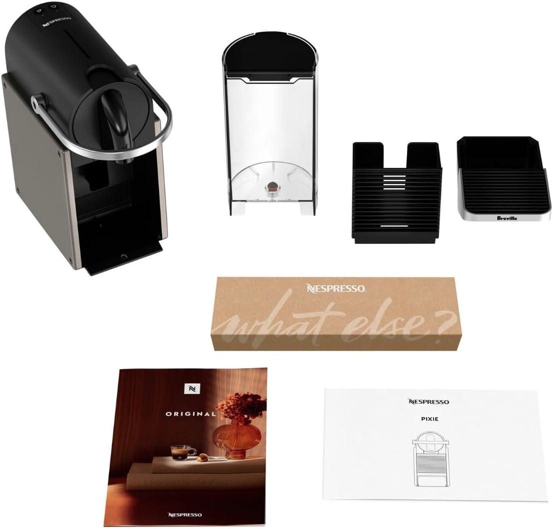 imageNespresso BEC430TTN Pixie Espresso Machine 24 ounces by Breville TitanBlack