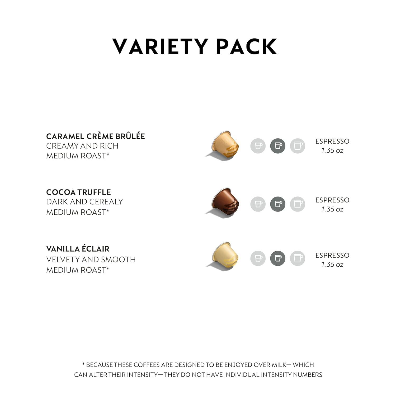 imageNespresso Capsules Original Line Barista Flavored Pack Medium Roast Espresso Coffee 30 Count Espresso Coffee PodsNew Barista Flavored Pack