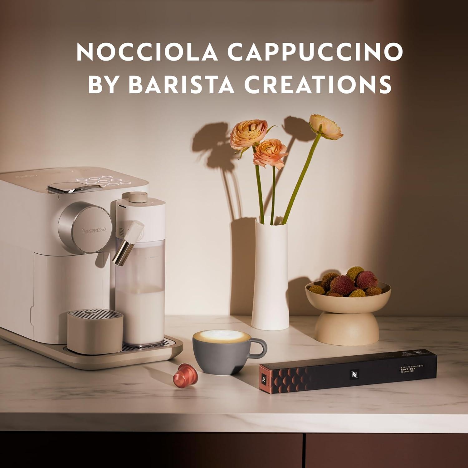 imageNespresso Capsules Original Line Barista Flavored Pack Medium Roast Espresso Coffee 30 Count Espresso Coffee PodsNocciola