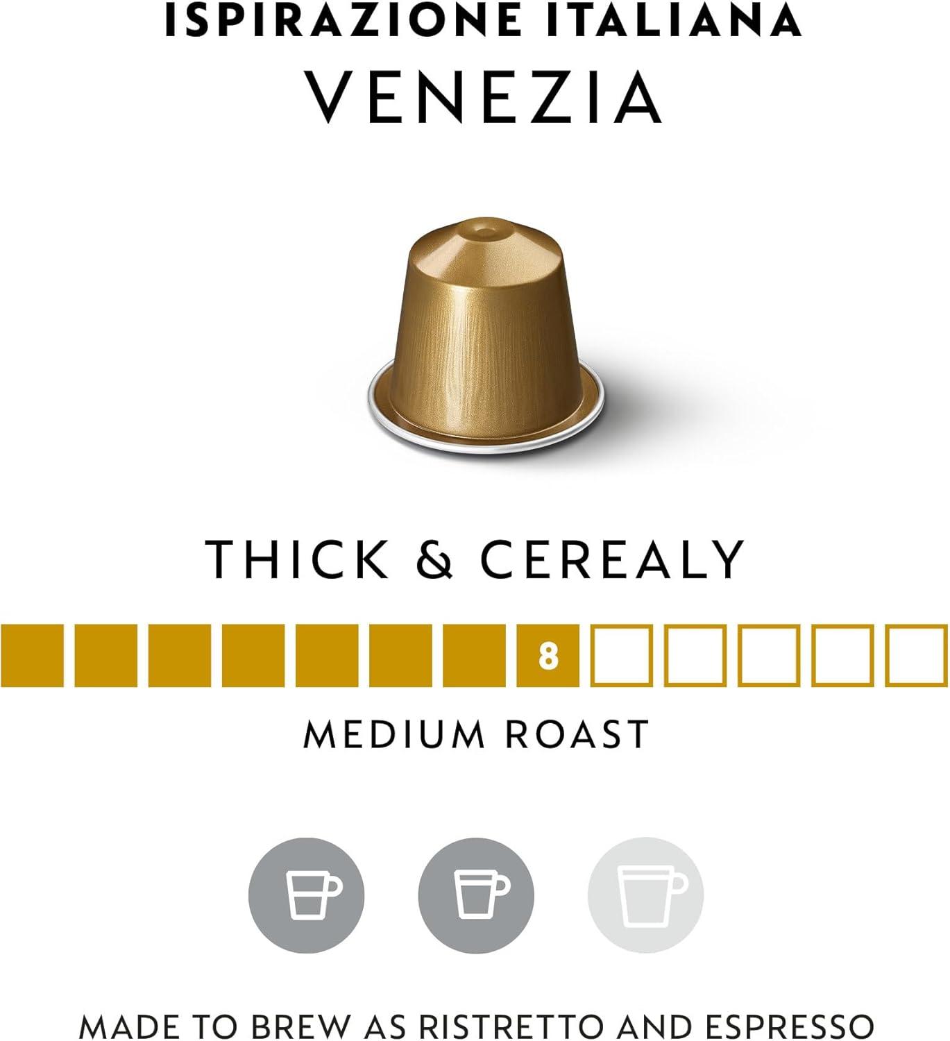 imageNespresso Capsules Original Line Ispirazione Variety Pack Medium ampamp Dark Roast Espresso Coffee 50 Count Coffee PodsVenezia