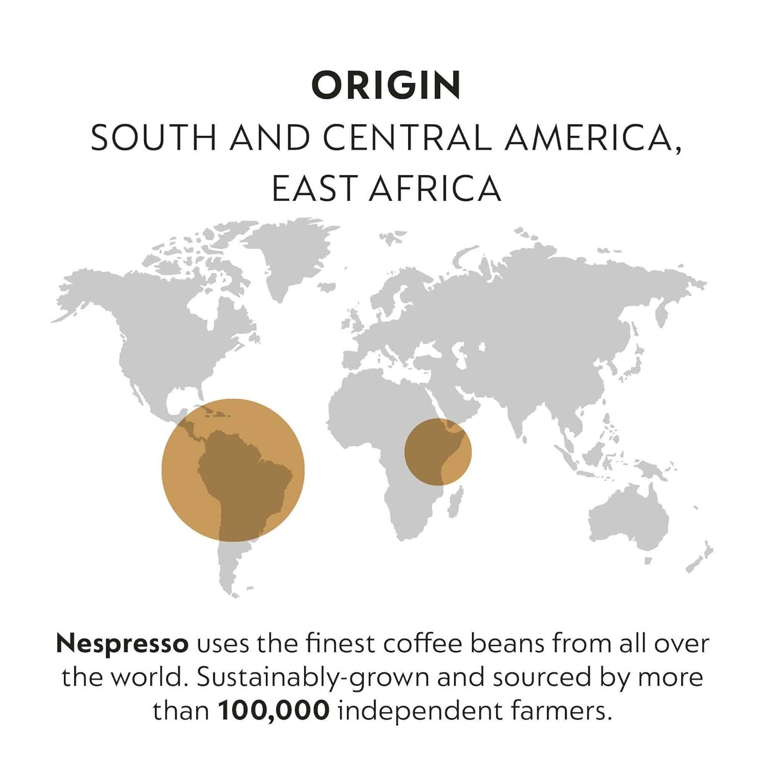 imageNespresso Capsules Original Line Ispirazione Variety Pack Mild Medium Dark Roast Espresso Coffee 50 Count Espresso Coffee Pods