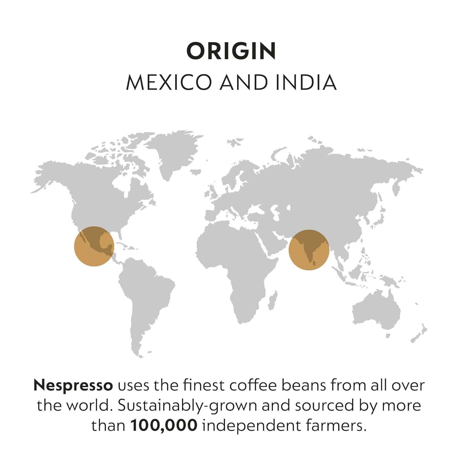 imageNespresso Capsules Original Line Morning Lungo Blends Variety Pack Mild to Medium to Dark Roast Coffee 50Count Coffee PodsCape Town Envivo Lungo