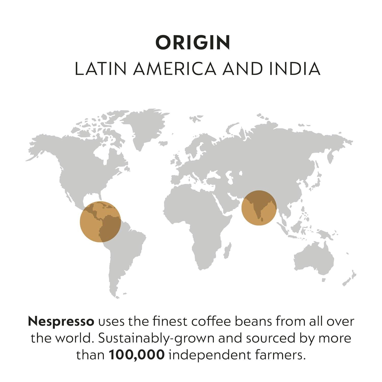 imageNespresso Capsules Original Line Morning Lungo Blends Variety Pack Mild to Medium to Dark Roast Coffee 50Count Coffee PodsStockholm Fortissio Lungo