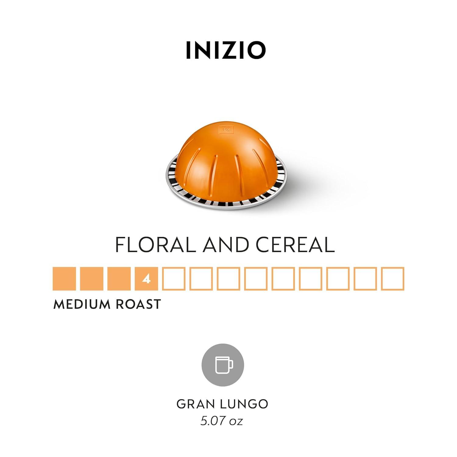 imageNespresso Capsules Vertuo Arondio Gran Lungo Americano Medium Roast Coffee 30 Count Coffee Pods Brews 50ozInizio