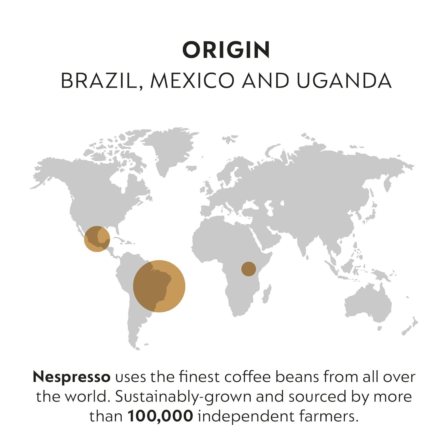 imageNespresso Capsules Vertuo Double Espresso Chiaro Medium Roast Espresso Coffee 30Count Coffee Pods Brews 27ozDolce