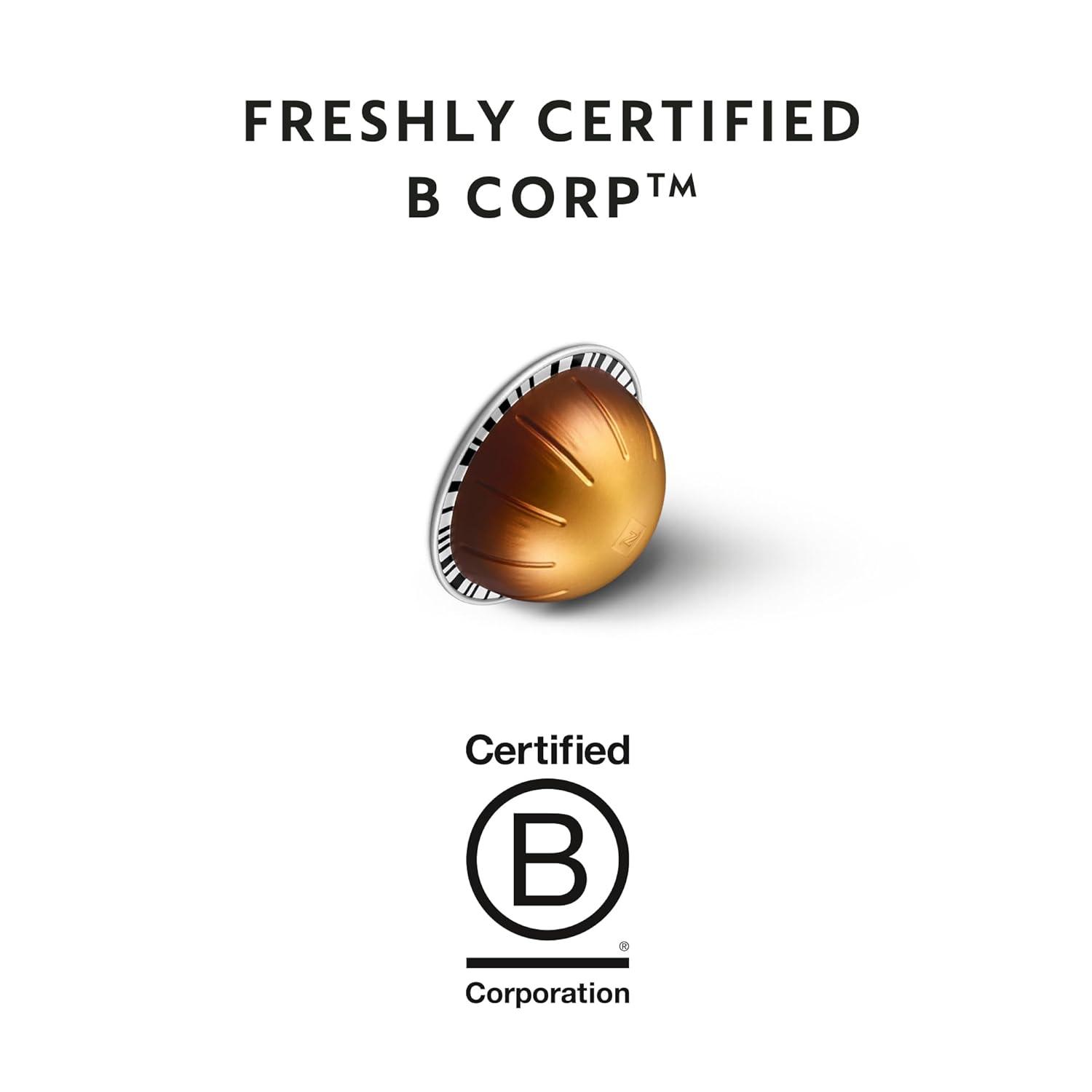 imageNespresso Capsules Vertuo Double Espresso Chiaro Medium Roast Espresso Coffee 30Count Coffee Pods Brews 27ozDolce