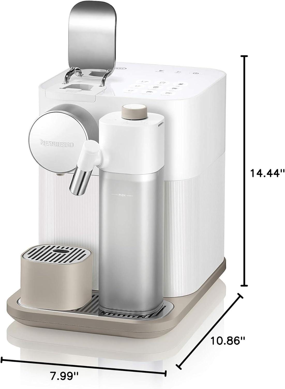 imageNespresso Lattissima Pro Espresso Machine by DeLonghi with Milk Frother SilverFresh White