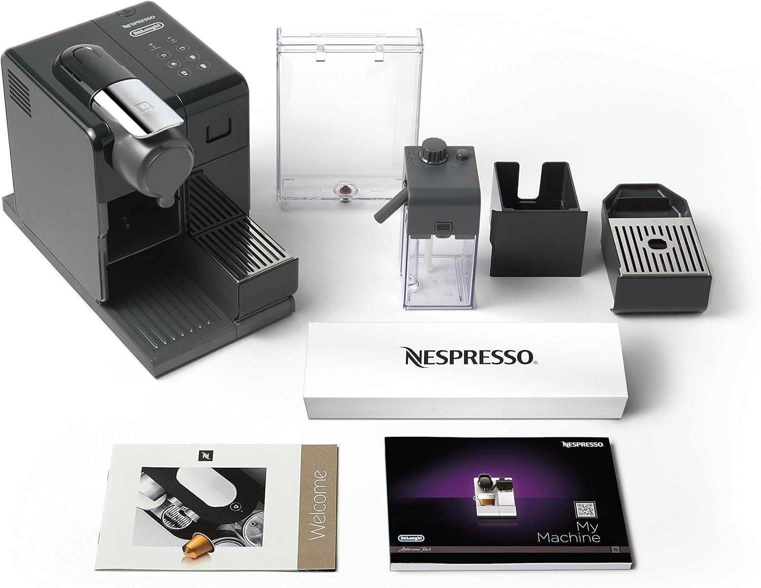 imageNespresso Lattissima Pro Espresso Machine by DeLonghi with Milk Frother SilverWashed Black