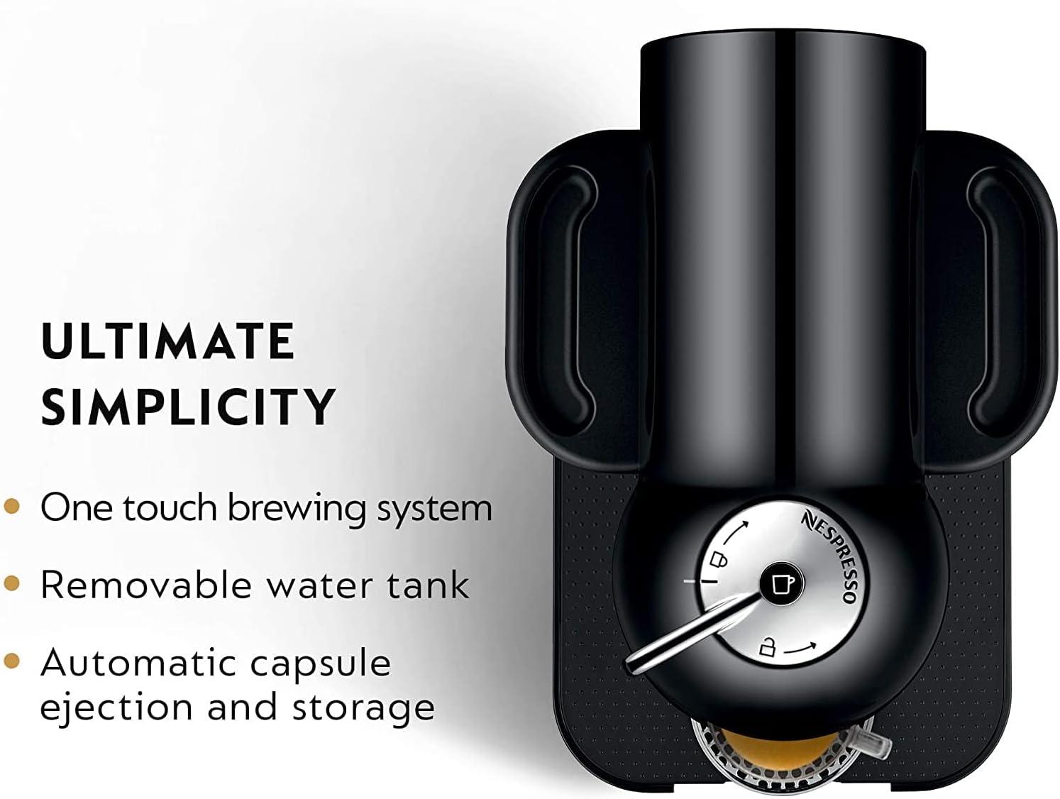 imageNespresso Vertuo Coffee and Espresso Maker by Breville Matte BlackBlack