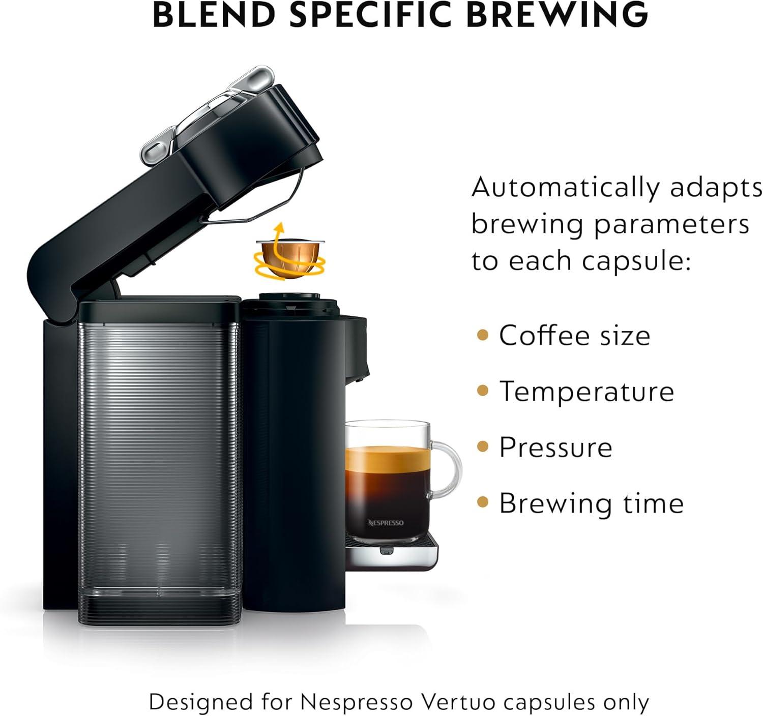 imageNespresso Vertuo Coffee and Espresso Maker by DeLonghi TitanBlack