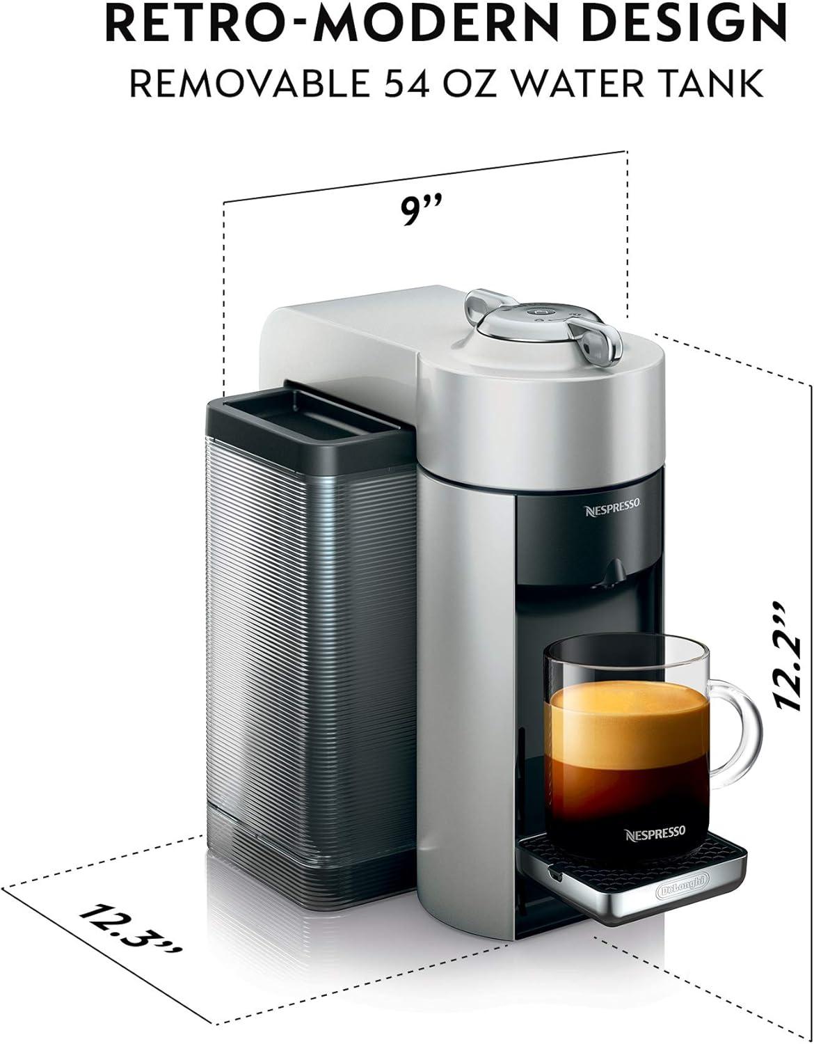 imageNespresso Vertuo Coffee and Espresso Maker by DeLonghi TitanSilver