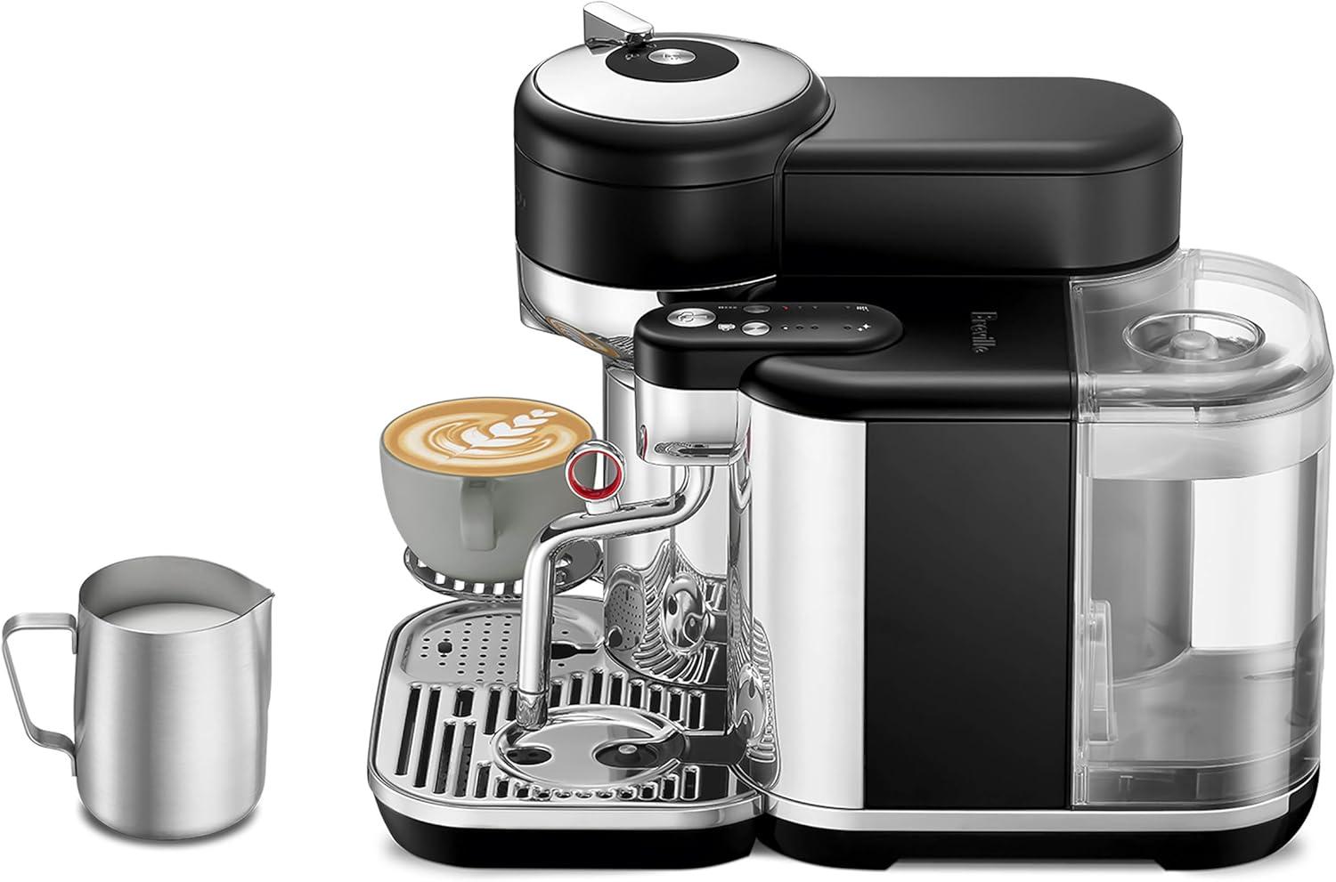 imageNespresso Vertuo Creatista Coffee and Espresso Maker by Breville Brushed Stainless SteelBlack Truffle