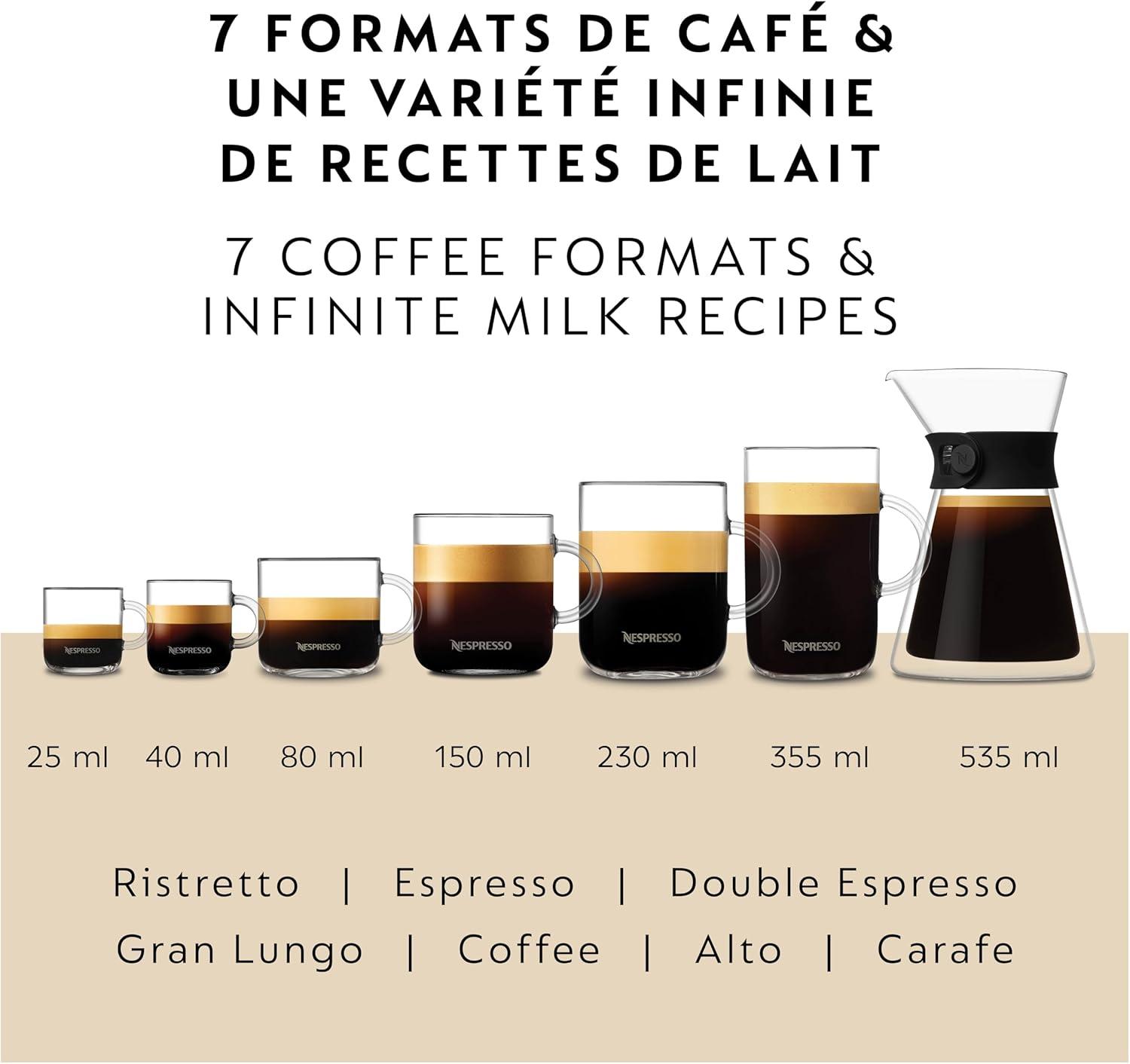 imageNespresso Vertuo Creatista Coffee and Espresso Maker by Breville Brushed Stainless SteelBlack Truffle