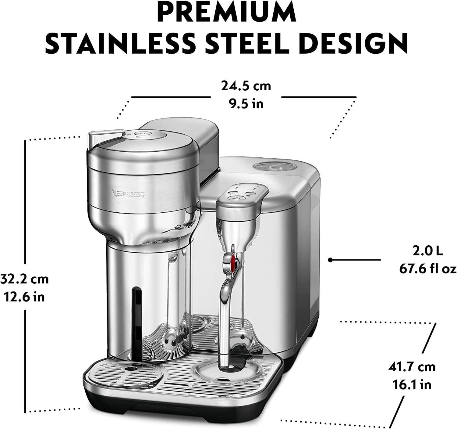 imageNespresso Vertuo Creatista Coffee and Espresso Maker by Breville Brushed Stainless SteelBrushed Stainless Steel