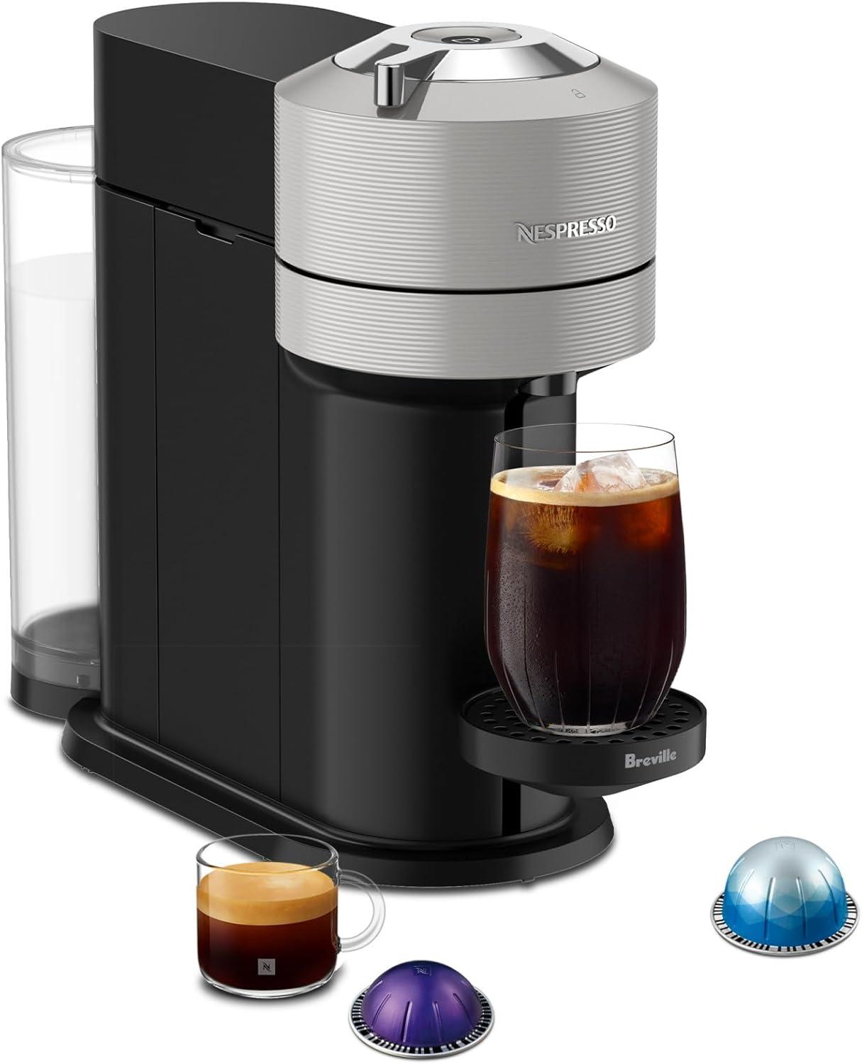 imageNespresso Vertuo Next Coffee and Espresso Machine by Breville with Milk Frother 11 liters CherryGray