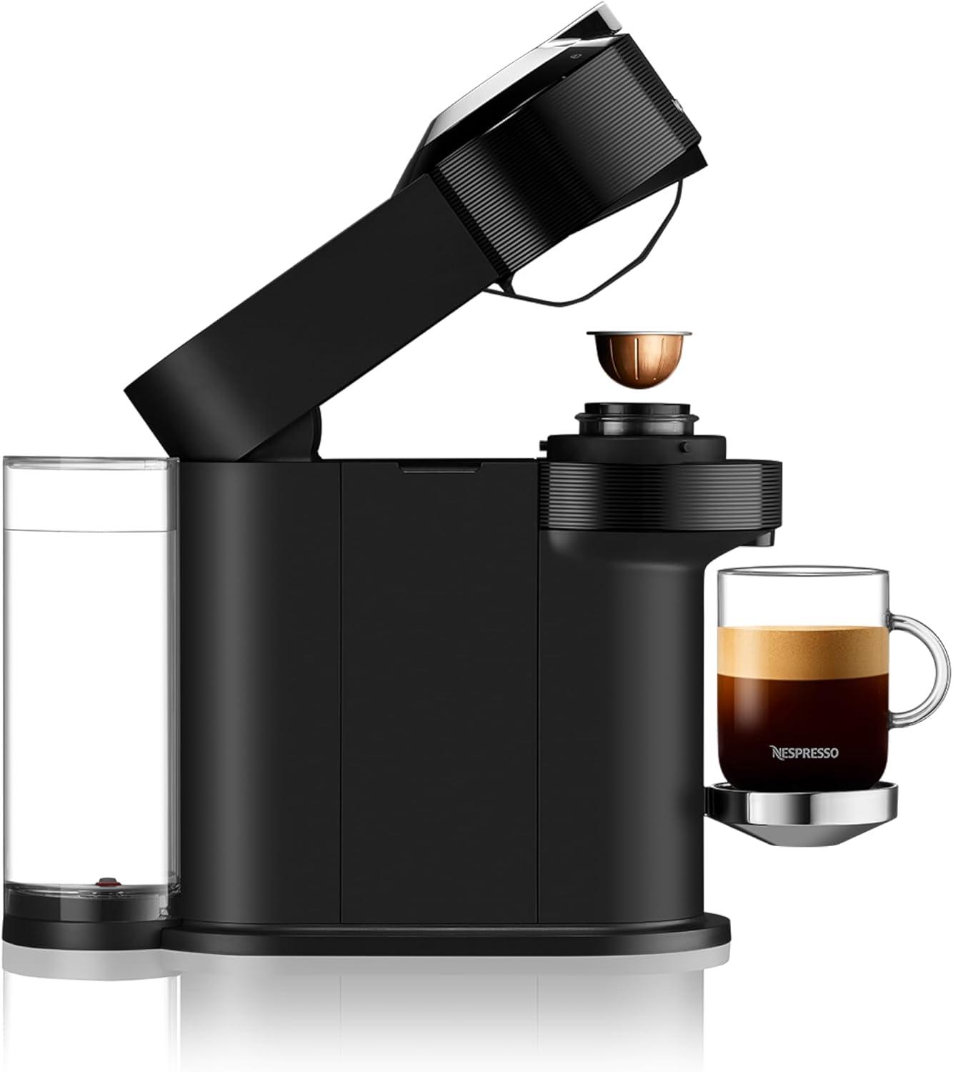 imageNespresso Vertuo Next Premium Coffee and Espresso Maker by Breville with Aeroccino Milk FrotherBlack