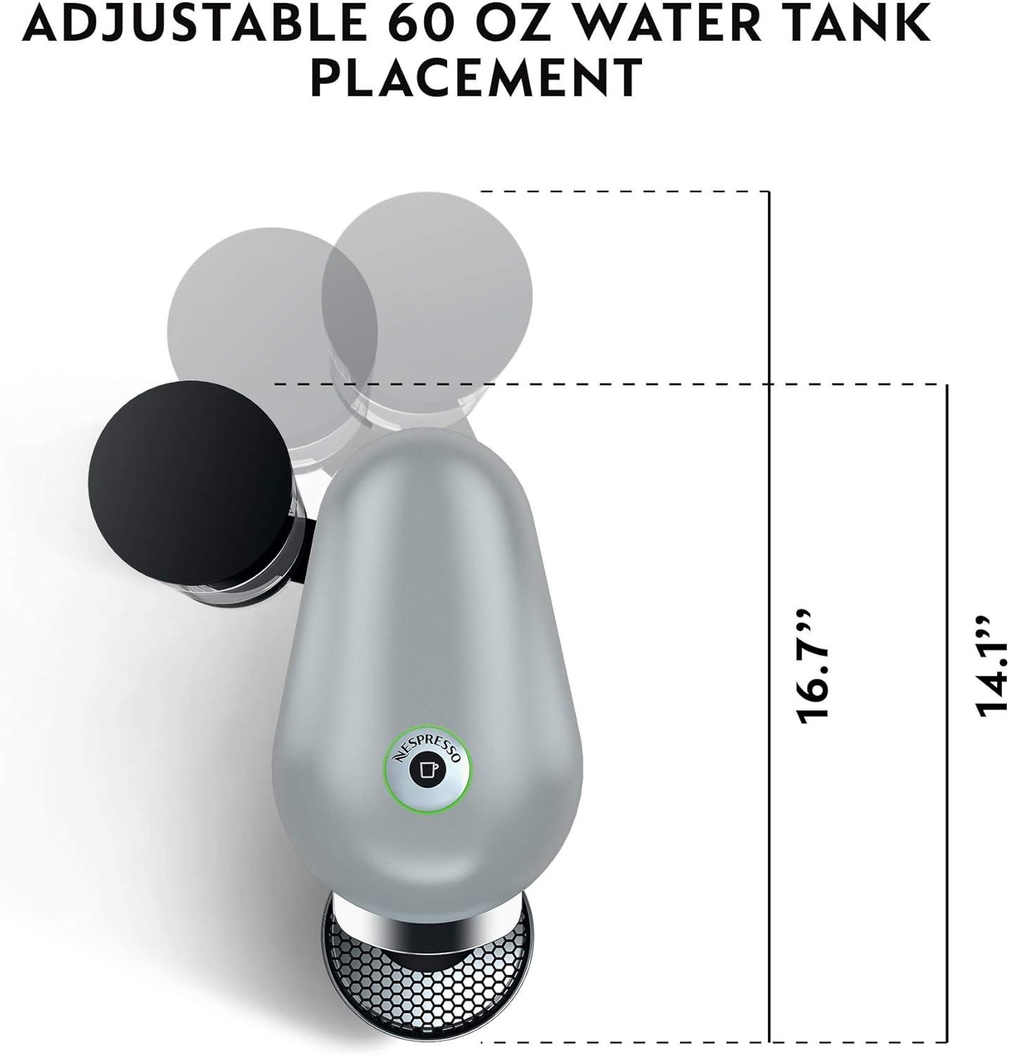 imageNespresso Vertuo Plus Deluxe Coffee and Espresso Maker by Breville Titan with Aeroccino Milk FrotherSilver