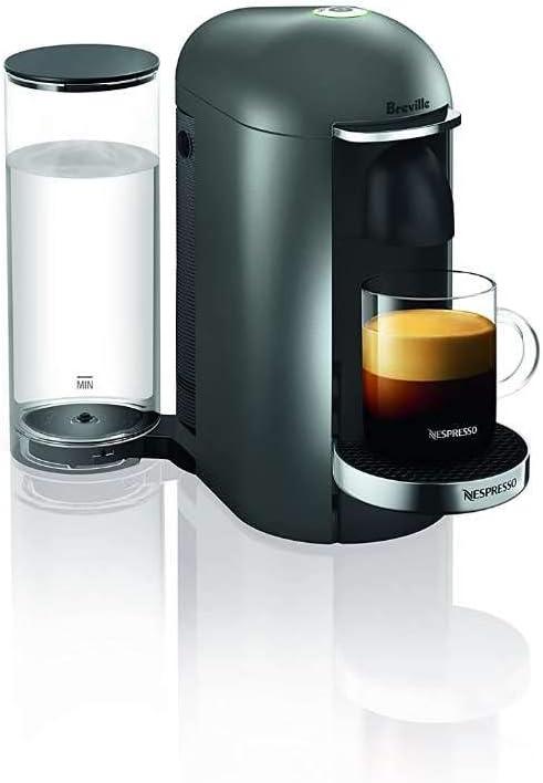 imageNespresso Vertuo Plus Deluxe Coffee and Espresso Maker by Breville Titan with Aeroccino Milk FrotherTitan