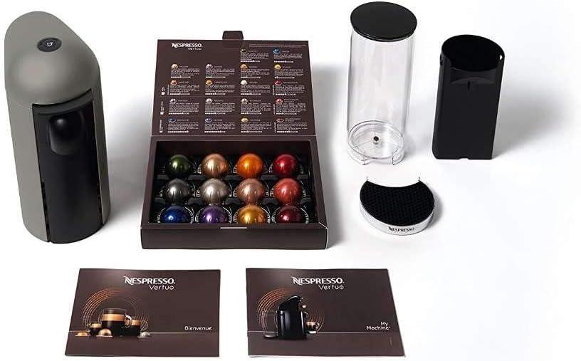 imageNespresso Vertuo Plus Deluxe Coffee and Espresso Maker by Breville Titan with Aeroccino Milk FrotherTitan