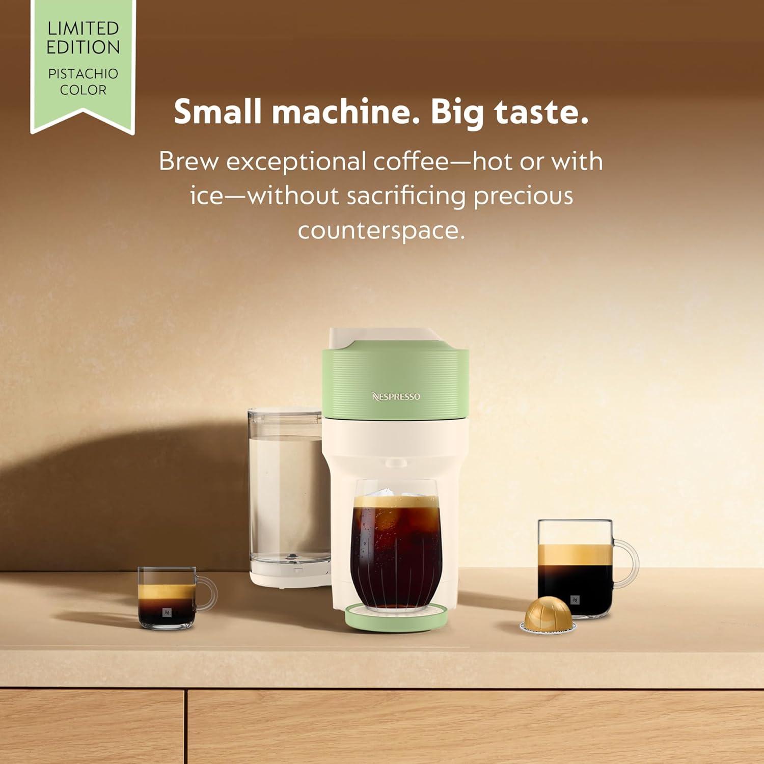 imageNespresso Vertuo Pop Coffee and Espresso Maker by Breville Samra Origins by The Weeknd Metad GreenPistachio