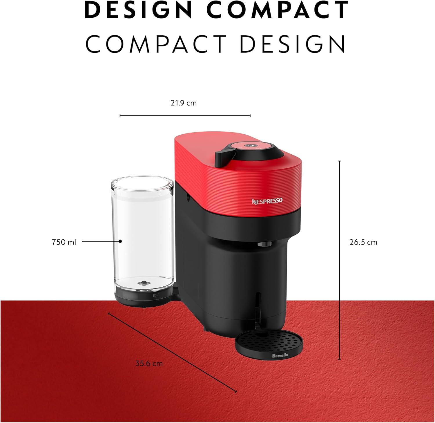 imageNespresso Vertuo Pop Coffee and Espresso Maker by Breville Samra Origins by The Weeknd Metad GreenSpicy Red