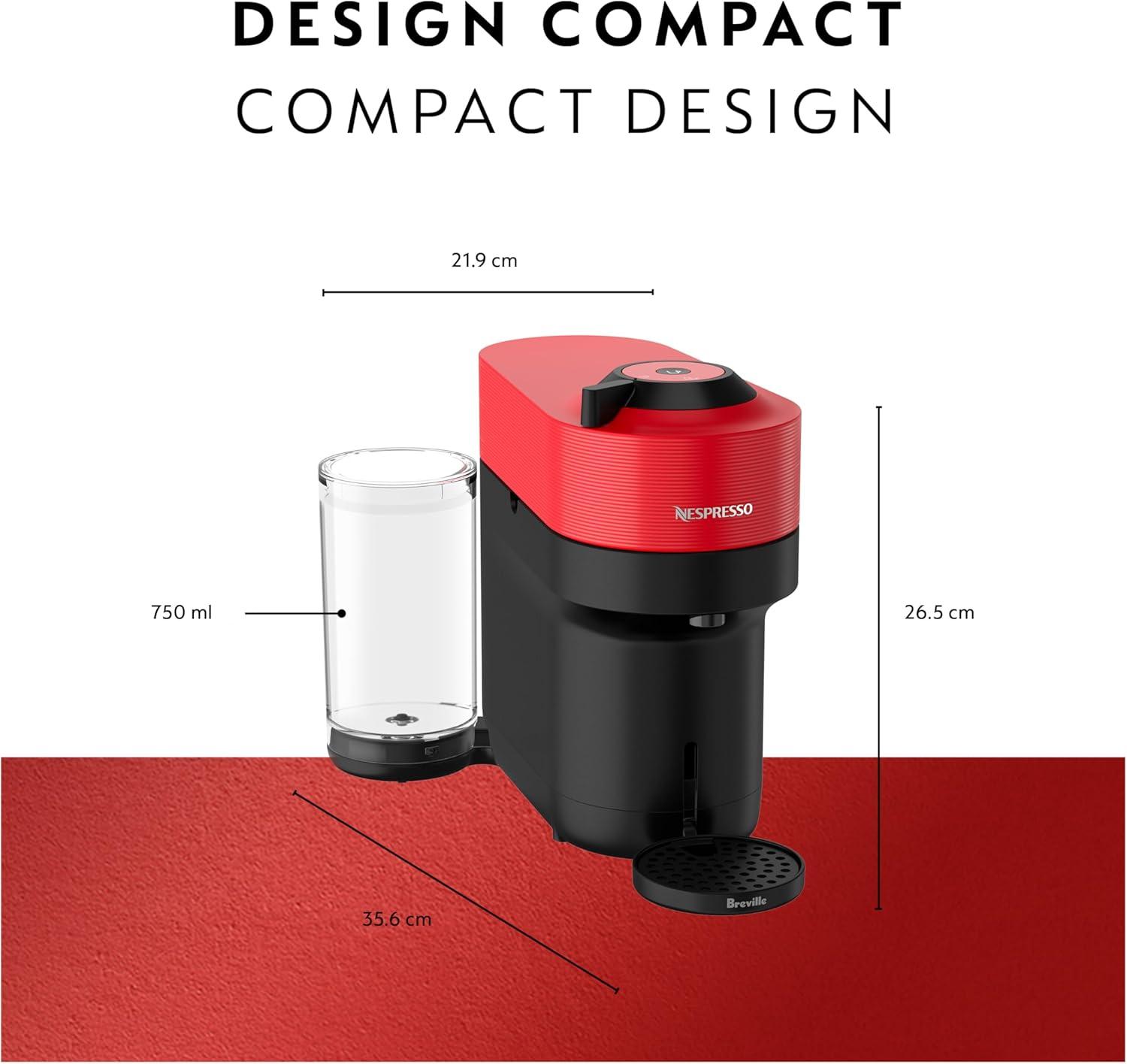 imageNespresso Vertuo Pop Coffee and Espresso Maker by Breville Samra Origins by The Weeknd Vertuo Metad Green Machine and Nespresso Aeroccino3 milk frotherSpicy Red