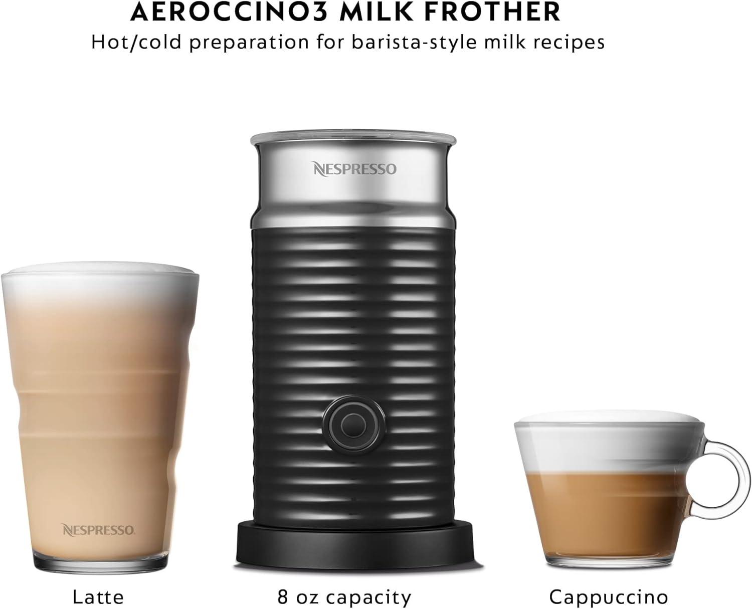 imageNespresso Vertuo Pop Coffee and Espresso Maker by Breville Samra Origins by The Weeknd Vertuo Metad Green Machine and Nespresso Aeroccino3 milk frotherAqua Mint