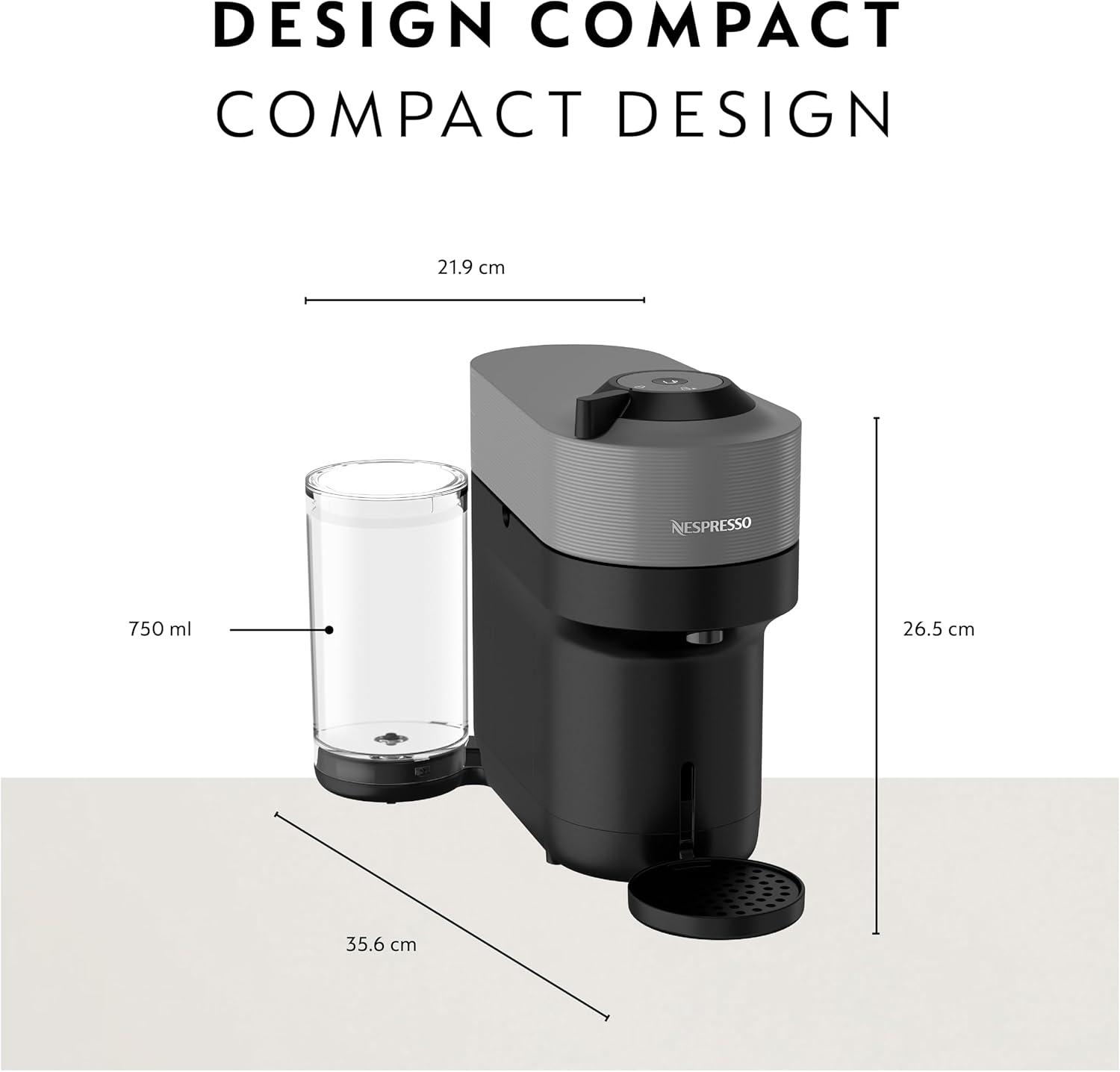imageNespresso Vertuo Pop Coffee and Espresso Maker by Breville Samra Origins by The Weeknd Vertuo Metad Green Machine and Nespresso Aeroccino3 milk frotherDark Grey