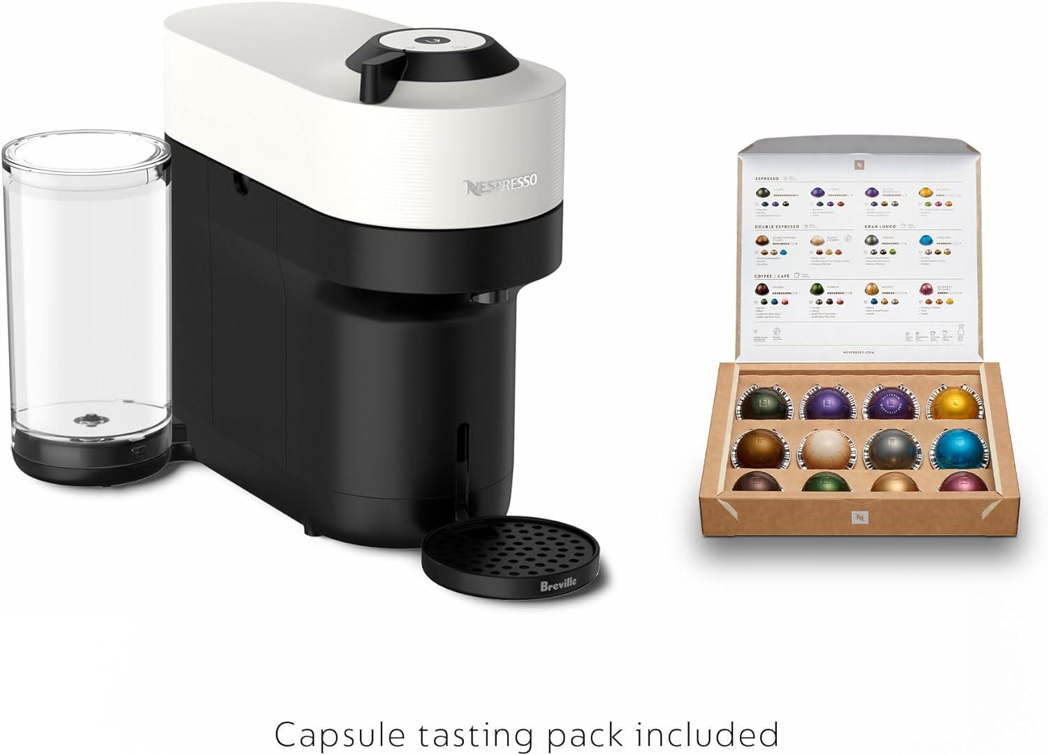 imageNespresso Vertuo Pop Coffee and Espresso Maker by Breville Samra Origins by The Weeknd Vertuo Metad Green Machine and Nespresso Aeroccino3 milk frotherWhite