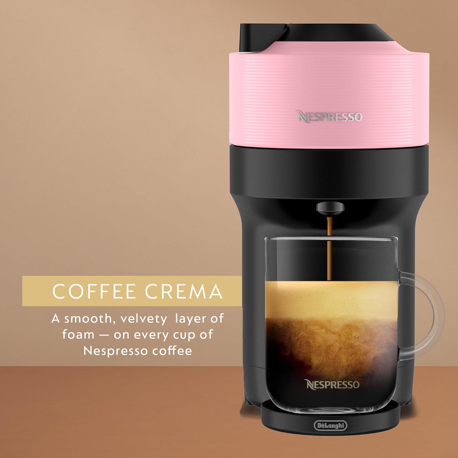 imageNespresso Vertuo Pop Coffee and Espresso Maker by DeLonghi Samra Origins by The Weeknd Vertuo Buna YellowCandy Pink