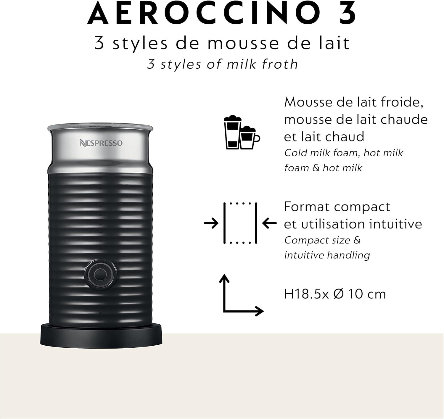 imageNespresso Vertuo Pop Deluxe Coffee and Espresso Maker by Breville with Milk Frother 1500 watts TitanTitan