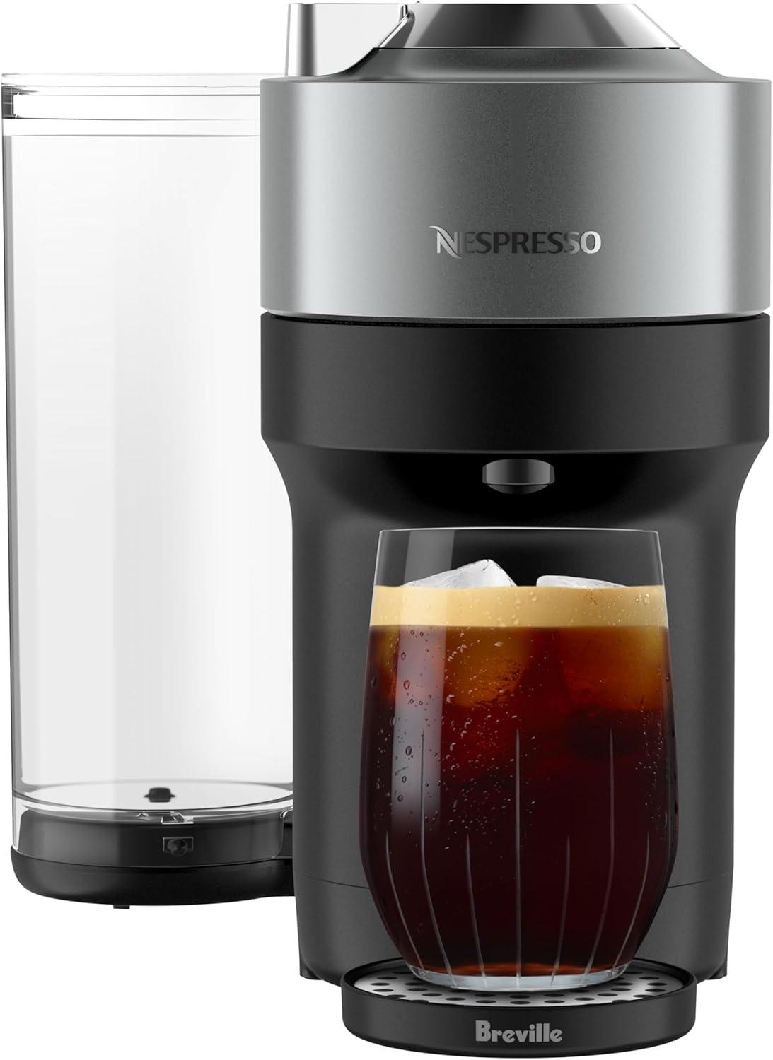 imageNespresso Vertuo Pop Deluxe Coffee and Espresso Maker by Breville with Milk Frother 1500 watts TitanTitan