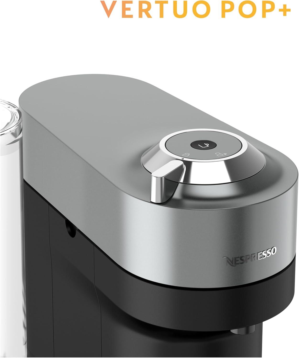 imageNespresso Vertuo Pop Deluxe Coffee and Espresso Maker by Breville with Milk Frother 1500 watts TitanTitan