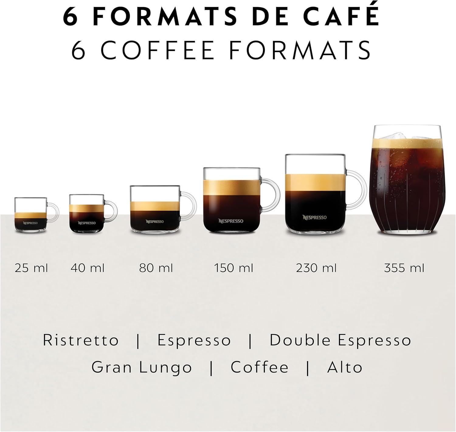 imageNespresso Vertuo Pop Deluxe Coffee and Espresso Maker by Breville with Milk Frother 1500 watts TitanTitan