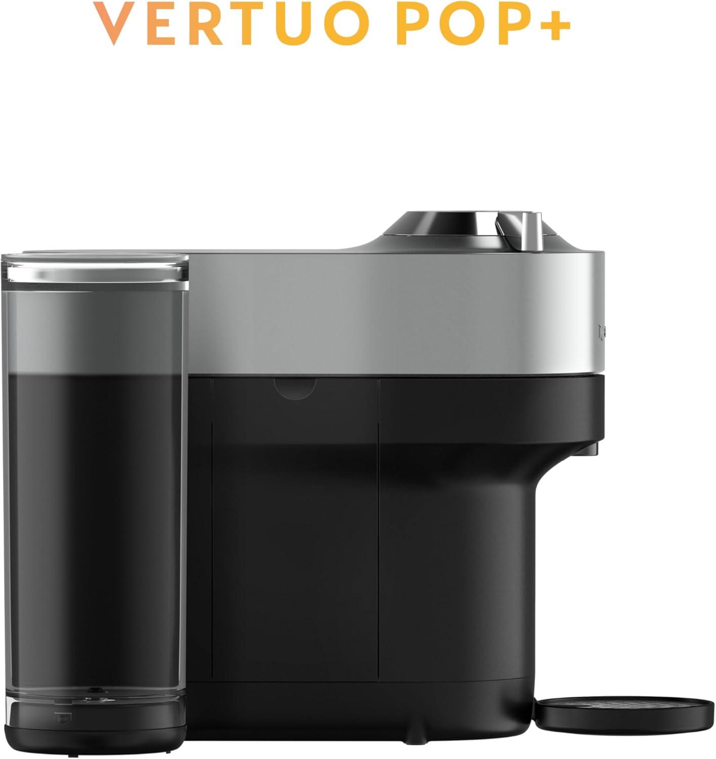 imageNespresso Vertuo Pop Deluxe Coffee and Espresso Maker by Breville with Milk Frother 1500 watts TitanTitan