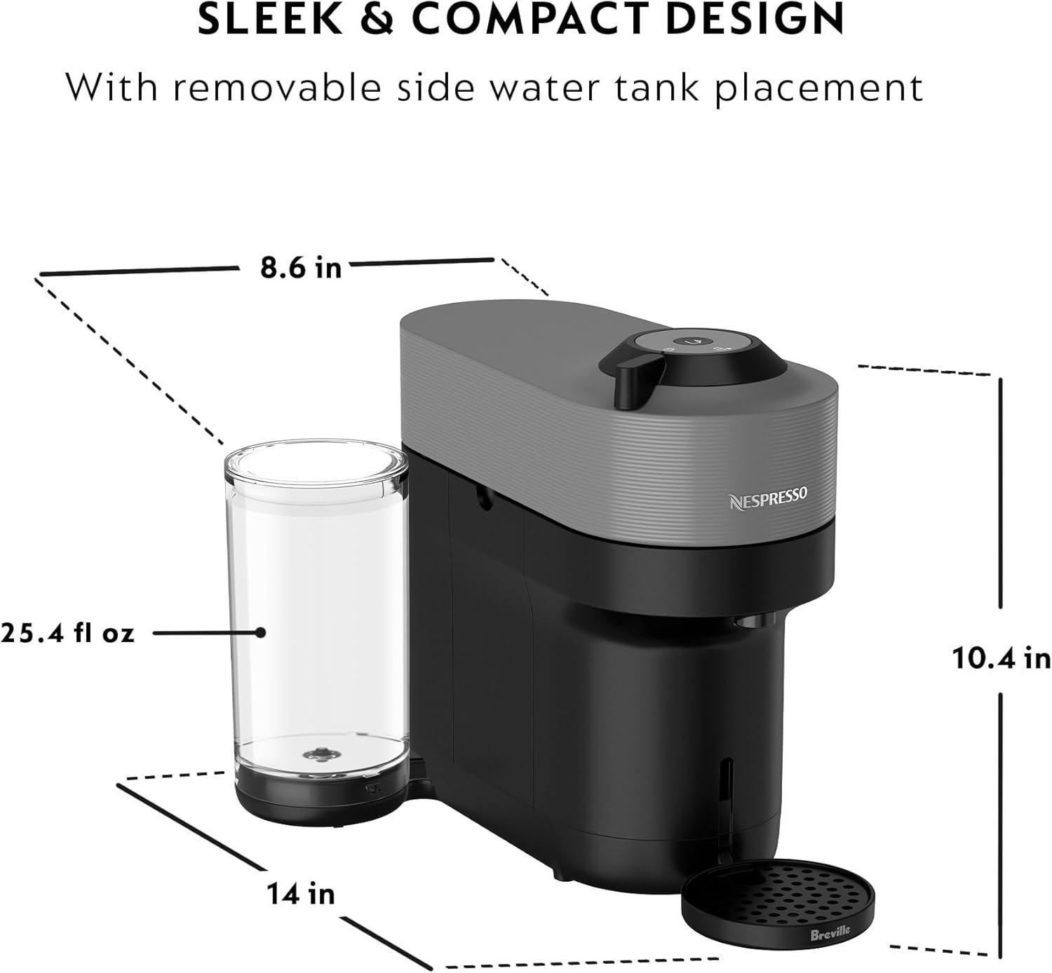 imageNespresso Vertuo Pop by Breville Dark Grey  Vertuo Line Samra Origins Togetherness Blend CoffeeDark Grey