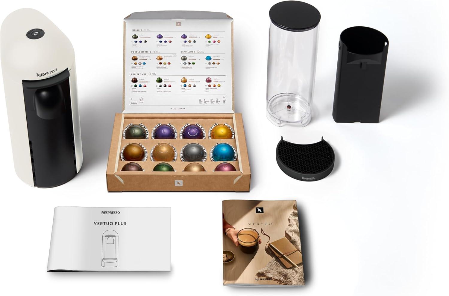 imageNespresso VertuoPlus Coffee and Espresso Machine by Breville WhiteWhite