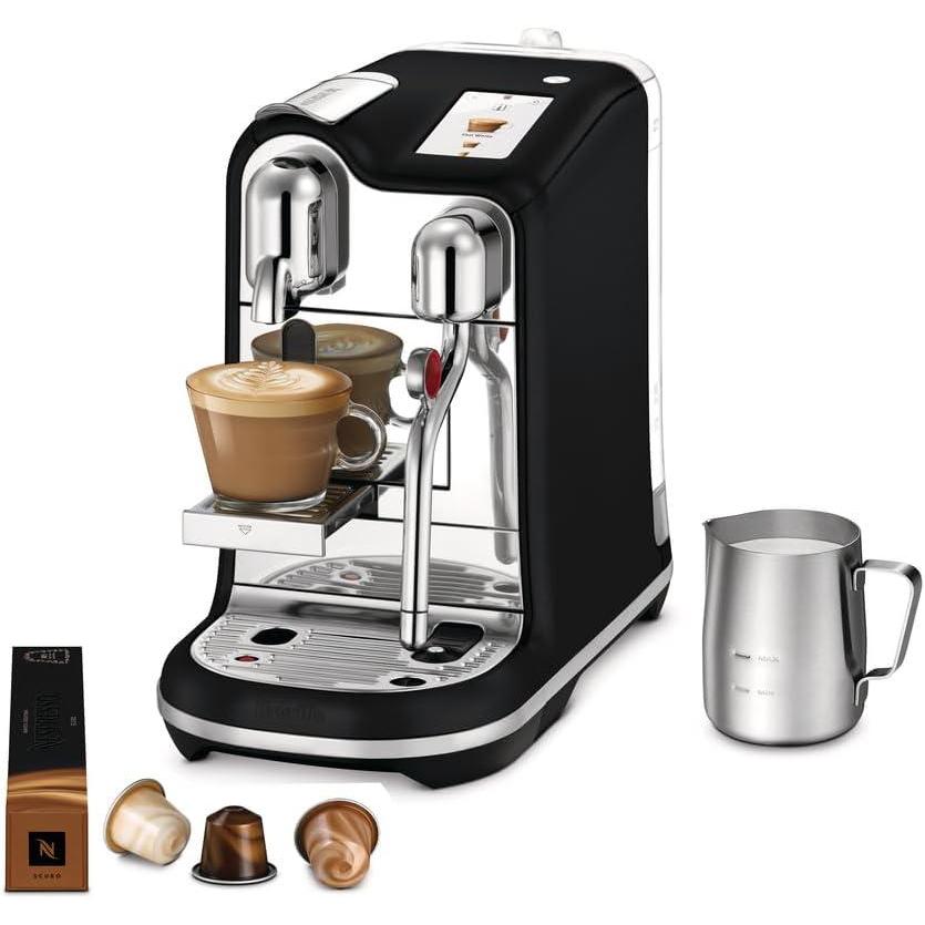 imageNespresso Creatista Pro Espresso Machine by Breville Brushed Stainless SteelBlack Truffle