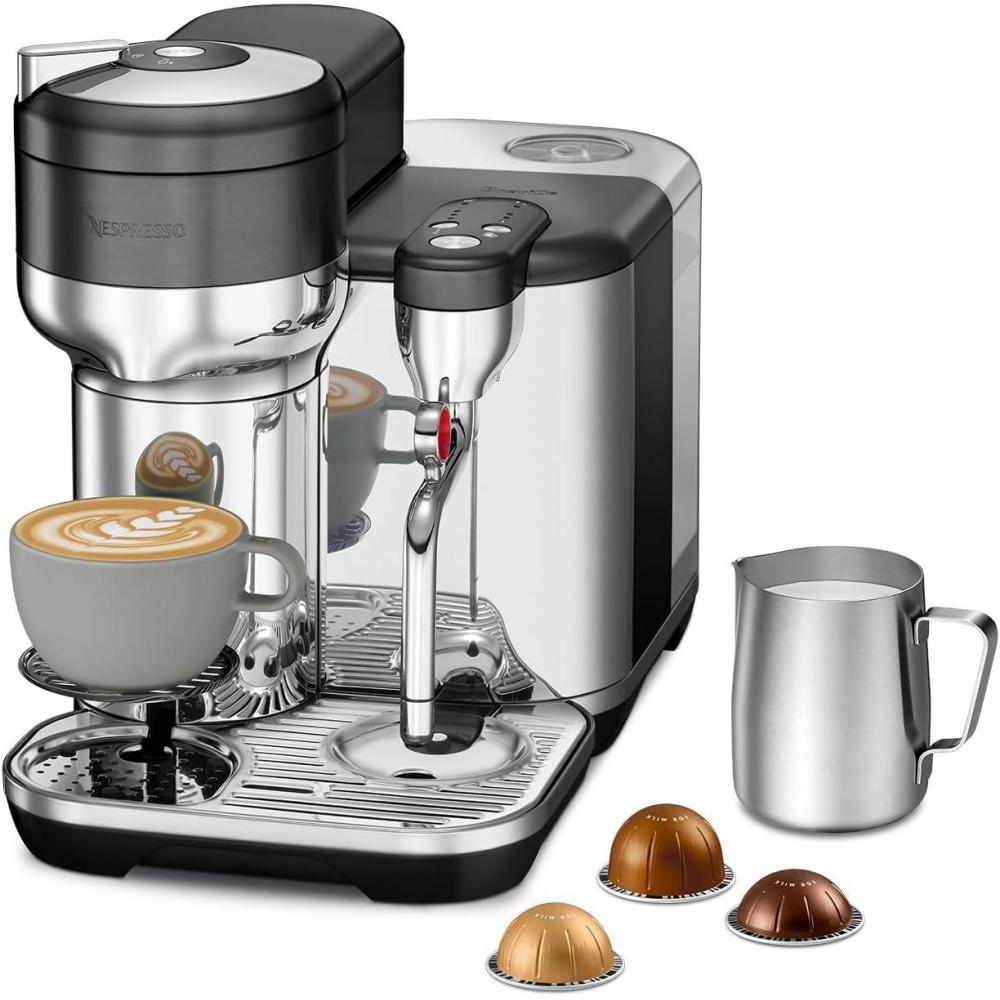 imageNespresso Vertuo Creatista Coffee and Espresso Maker by Breville Brushed Stainless SteelBlack Stainless Steel