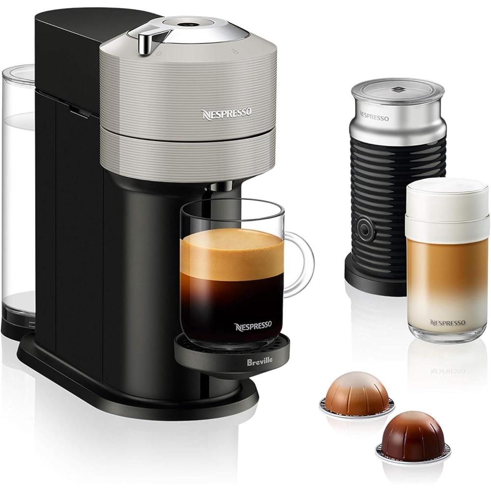 imageNespresso Vertuo Next Coffee and Espresso Machine by Breville with Milk Frother 11 liters CherryGray
