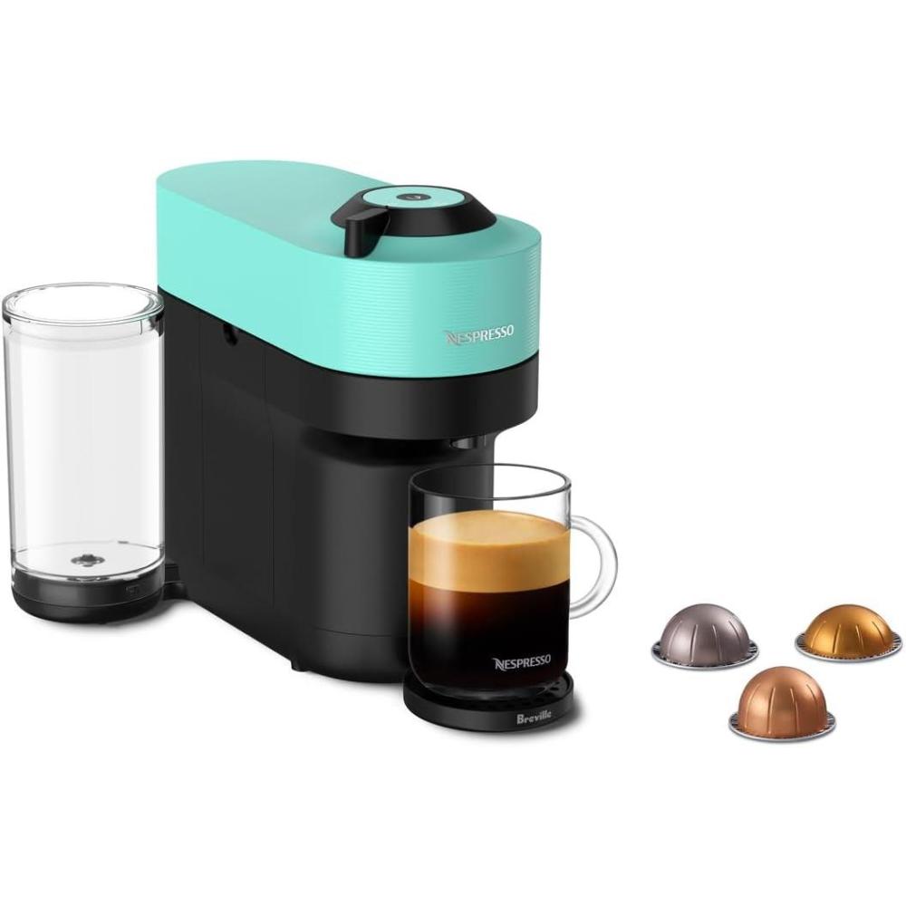 imageNespresso Vertuo Pop Coffee and Espresso Maker by Breville Samra Origins by The Weeknd Metad GreenAqua Mint