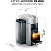 imageNespresso Vertuo Coffee and Espresso Maker by DeLonghi TitanSilver