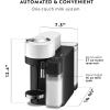 imageNespresso Vertuo Lattissima Coffee ampamp Espresso Maker by DeLonghi Matte White and GlossyWhite