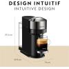 imageNespresso Vertuo Next Premium Coffee and Espresso Maker by Breville with Aeroccino Milk FrotherChrome