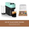 imageNespresso Vertuo Pop Coffee and Espresso Maker by Breville Samra Origins by The Weeknd Vertuo Metad Green Machine and Nespresso Aeroccino3 milk frotherAqua Mint