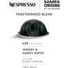 imageNespresso Vertuo Pop Coffee and Espresso Maker by DeLonghi Samra Origins by The Weeknd Aeroccino3 Milk Frother and Togetherness Blend Double Espresso Light Roast 20Count Coffee Pods