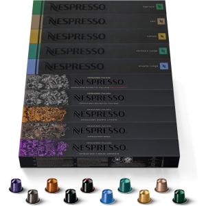 imageNespresso Capsules Original Line Barista Variety Pack 100Count Espresso Coffee PodsNespresso 100ct Variety Pack