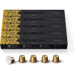 imageNespresso Capsules Original Line Ispirazione Variety Pack Medium ampamp Dark Roast Espresso Coffee 50 Count Coffee PodsVenezia